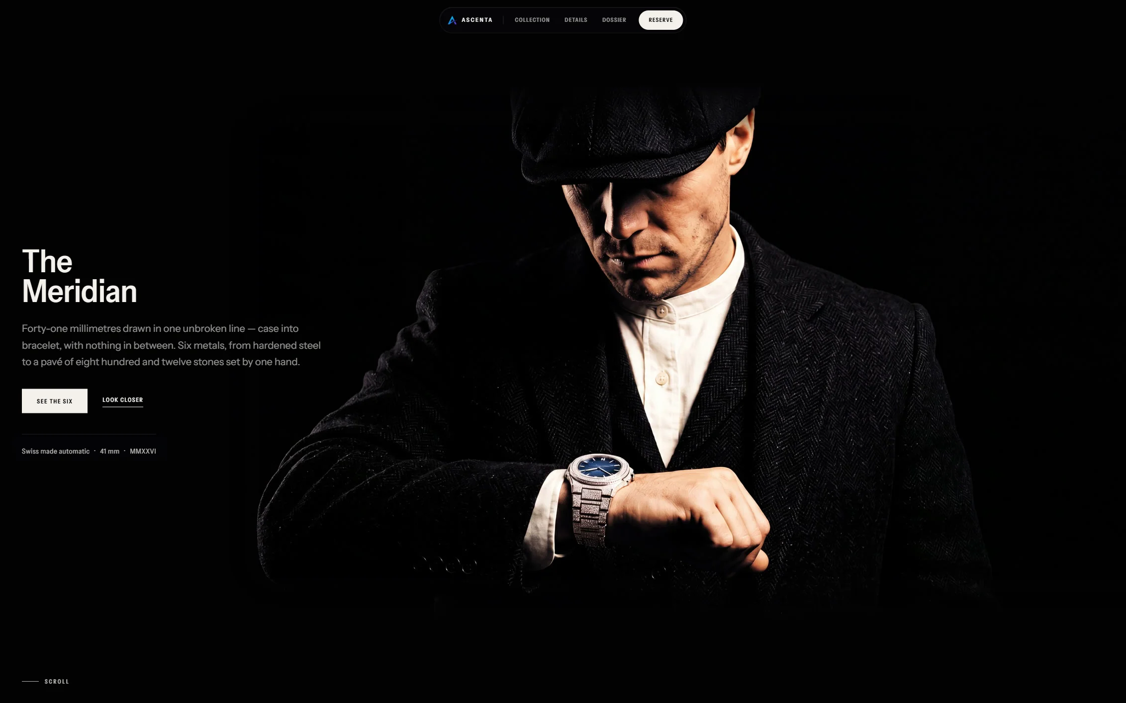 Meridian — a 41 mm Swiss automatic read on the wrist